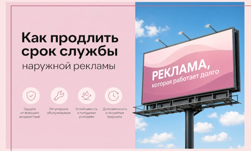 Как продлить срок службы наружной рекламы в Шелехове