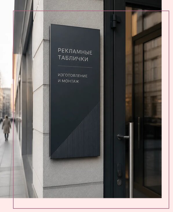 Рекламные таблички в Шелехове по цене от 4822 р. | Аванза-Шлх
