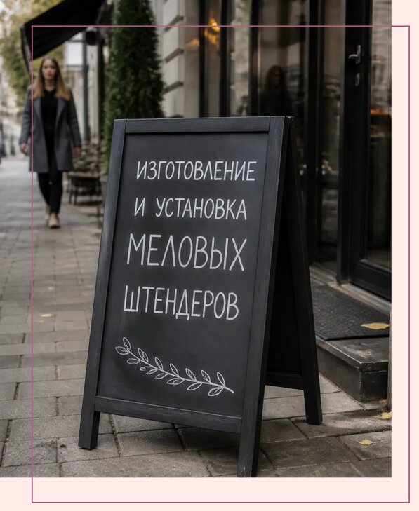 Меловые штендеры в Шелехове по цене от 6965 р. | Аванза-Шлх
